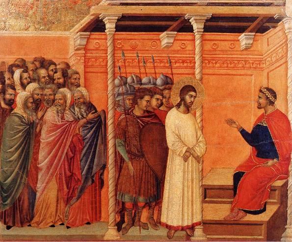 Christ Before Pilate, Duccio Buoninsegna